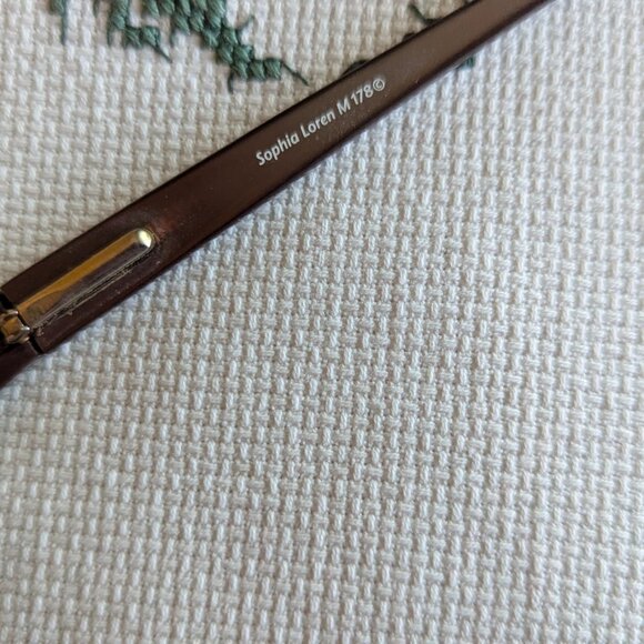 Sophia Loren Womens Eyeglasses M178 Zyloware Brown Metal Frame 54-17-135 - Picture 5 of 8
